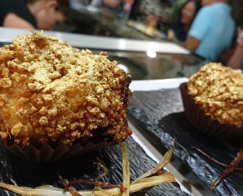 Pincho Ferrero Rocher XXL-Restaurante Vega
